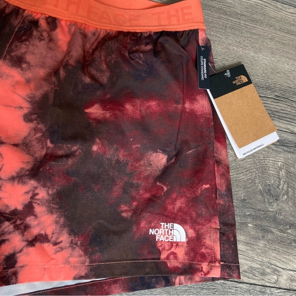The North Face Printed Wander Short Size Large Coral Ice Dye Print NWT - Picture 9 of 14